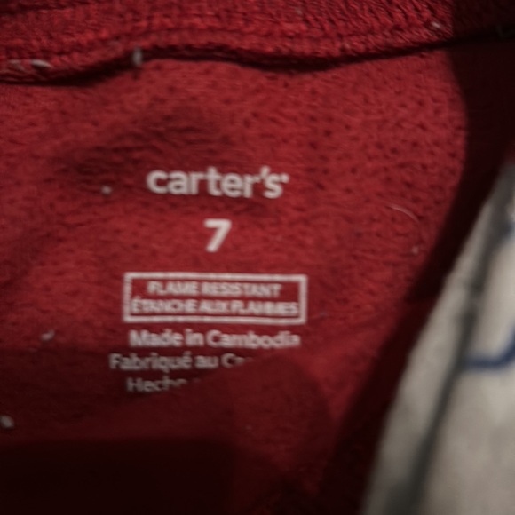 Carter’s pajamas. Matching set. Both size 7. Warm and cozy. - Picture 4 of 4